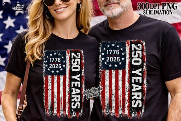 1776–2026 American Flag PNG: Celebrate 250 Years of Freedom