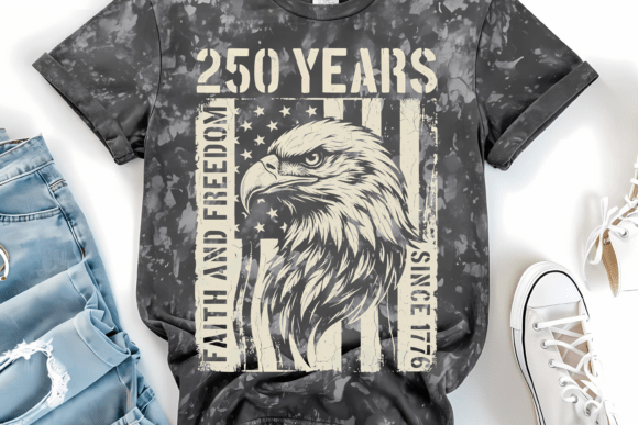 250 Years Patriotic Eagle PNG: A Symbol of Faith and Freedom