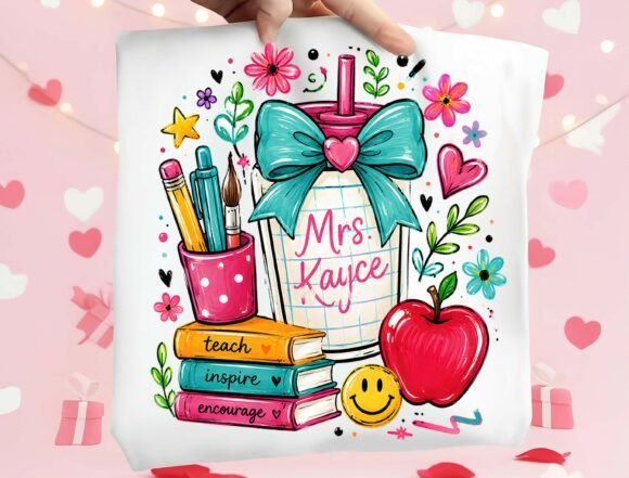 Customizable Teacher Name PNG: Design Gifts They'll Love