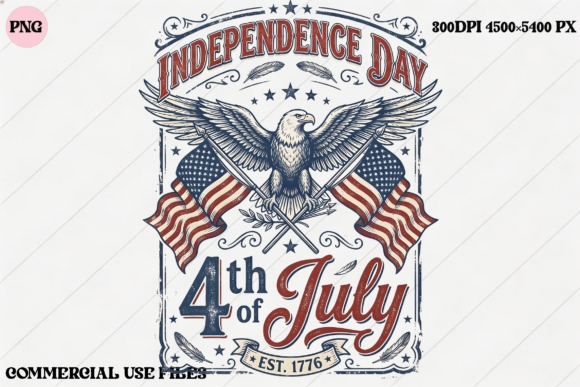 Elevate Your 4th of July Design with a Professional Eagle Asset