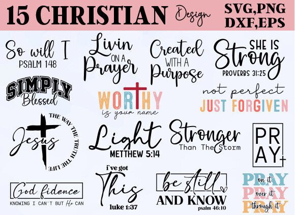 Elevate Your Projects with a Christian SVG Bundle