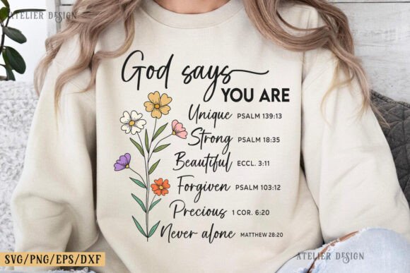 God Says You Are Svg, Christian Svg Png