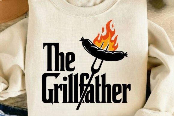 The Grillfather PNG: A Father's Day Design with Serious Character